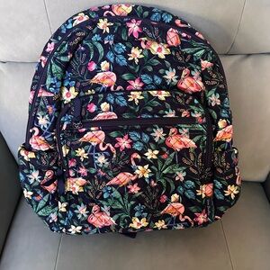 Brand New Vera Bradley Flamingo and Floral Backpack